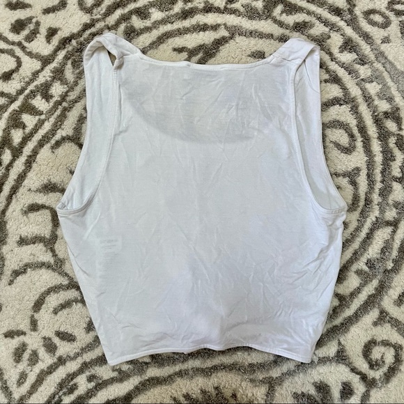 Aritzia Babaton White Crop Top - Picture 2 of 4